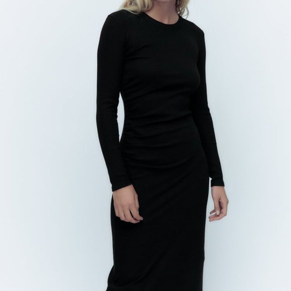 Zara RUCHED DRESS - Picture 8 of 8